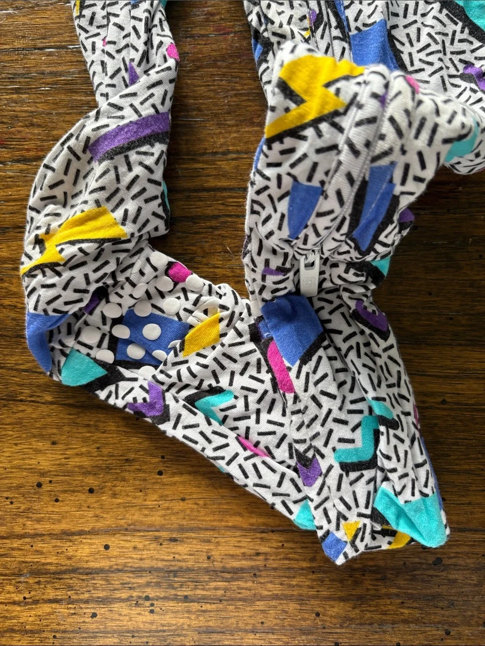 NWOT-Toddlers Geometric Print Footie Pajamas